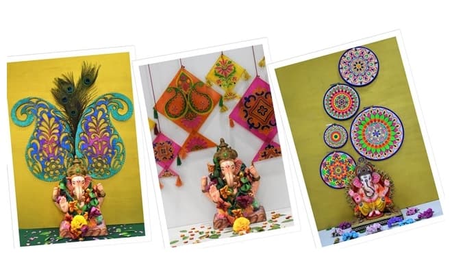 Easy Ganesh Chaturthi Backdrop Decoration Ideas at Home