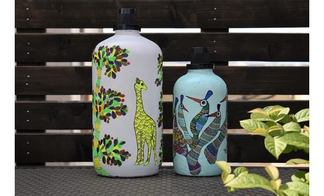 Bottle Art with India Art Forms