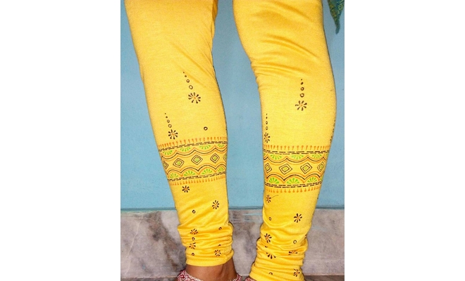 Liquid Embroidery Workshop on Leggings