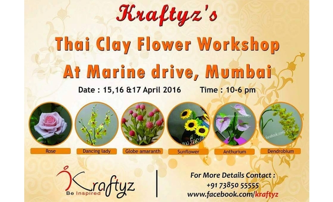 THAI CLAY FLOWER MAKING