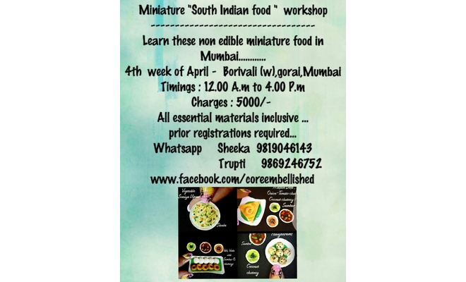 Miniature Food Workshop details