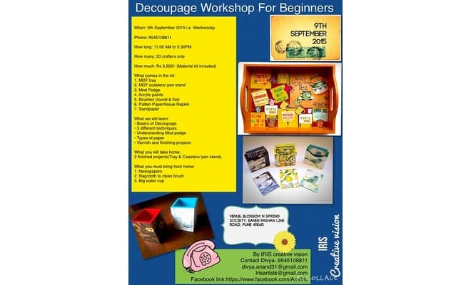 Decoupage Workshop for Beginners