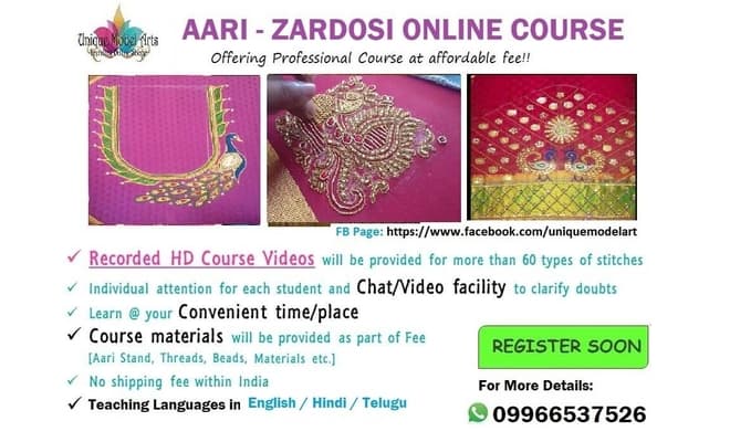 Online and Offline Maggam Work Classes