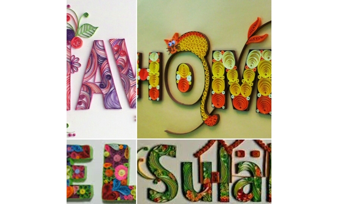 Quilling Name plates Workshop