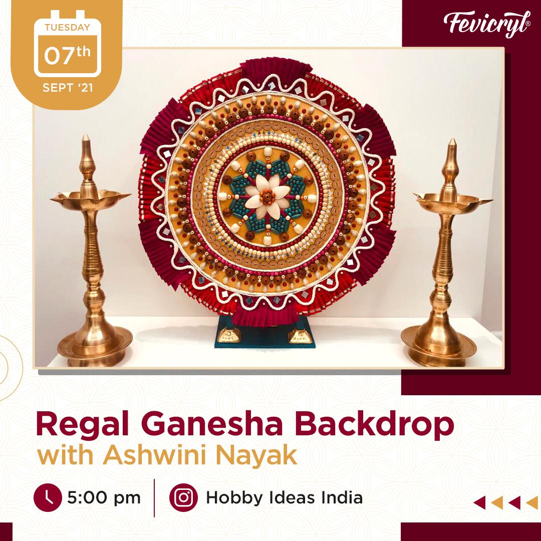 Regal Ganesha Backdrop