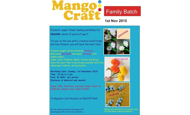 Duplex Paper Flower making Workshop
