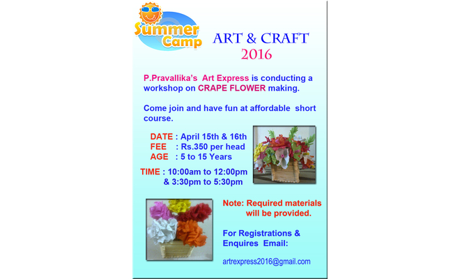 Crepe Paper Flower Making