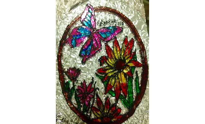 Glass painting for kids