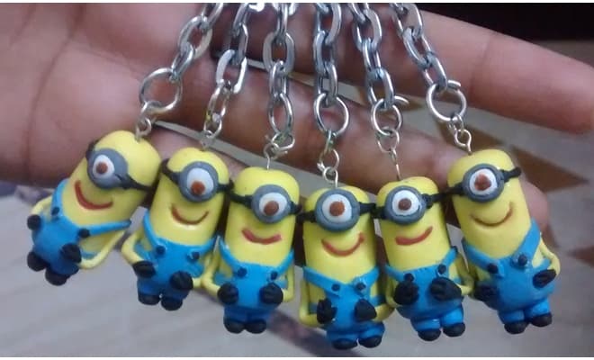 Clay Keychains making
