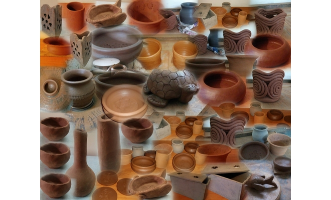 One Day Fun Hand and Wheel Pottery Session