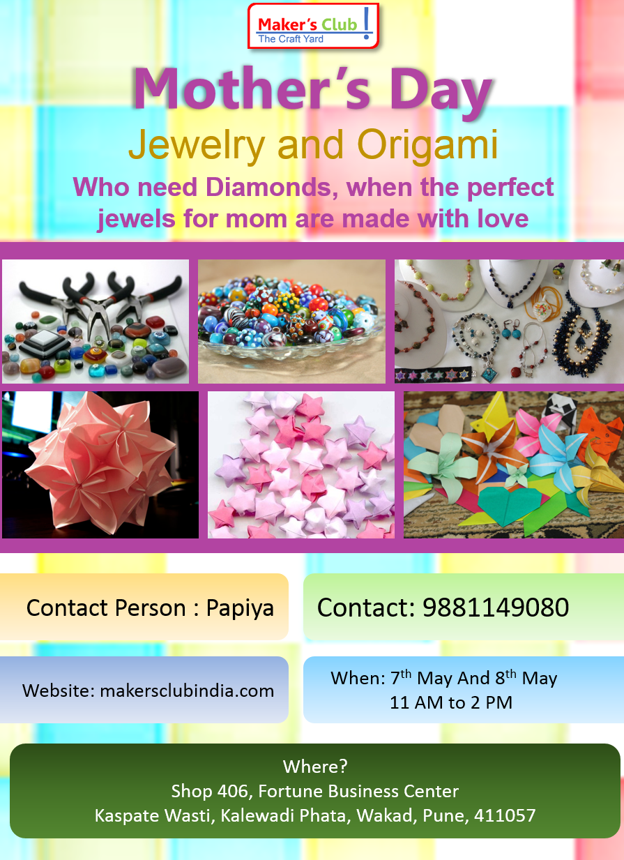 Mother Day Fun Workshops