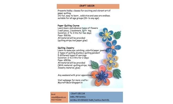 Paper Quilling Workshop