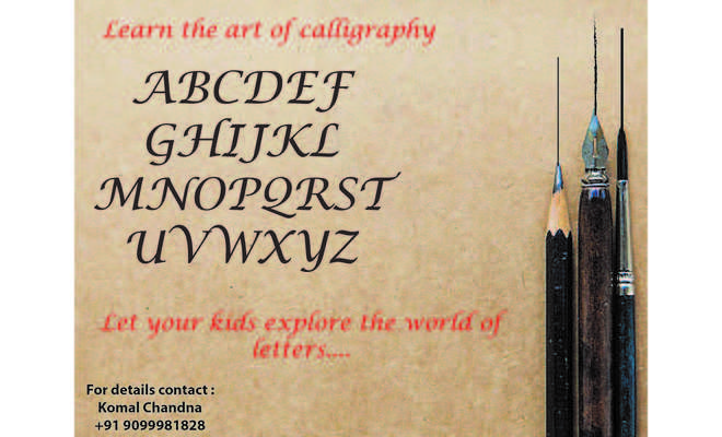 Calligraphy workshop